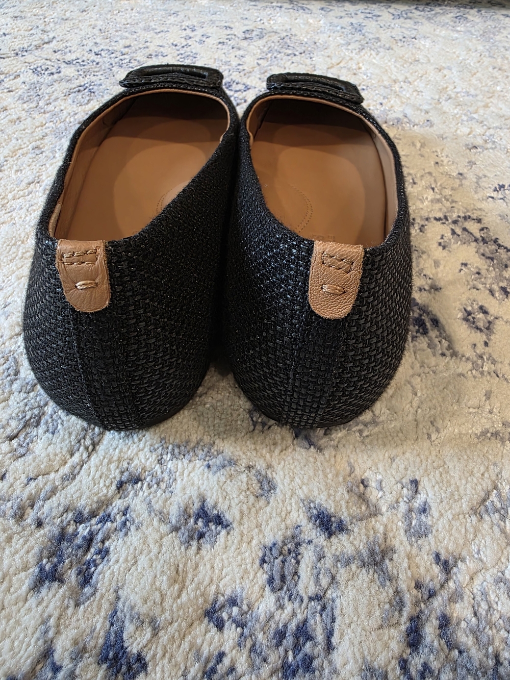 Gentle Souls Black Women’s Square-Toe Buckle Ballet Flat - Size 9 - Picture 7 of 11